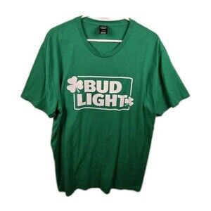 Bud‎ Light Men's XL Green St Paddy's Day T-Shirt